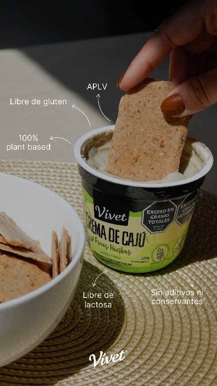 Crema de Cajú Finas Hierbas — APLV, plant based