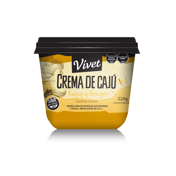 Crema de Cajú Curry y Hongos